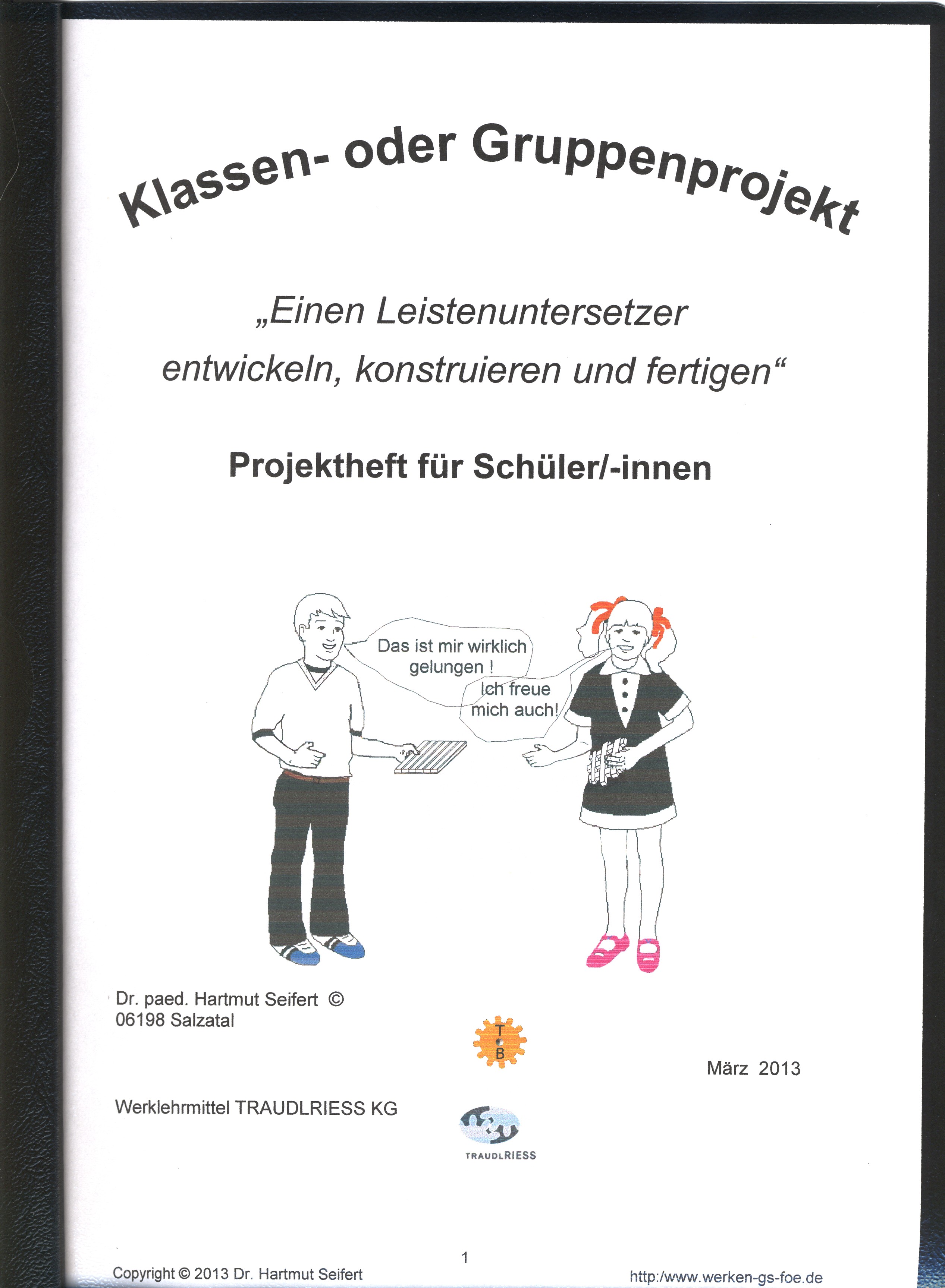 Projektheft "Leistenuntersetzer" fr Schler/-innen