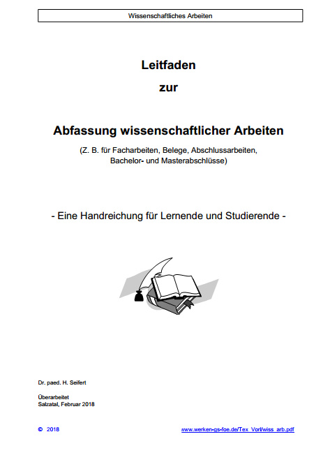 Zum Dokument "Wissenschaftliches Arbeiten"